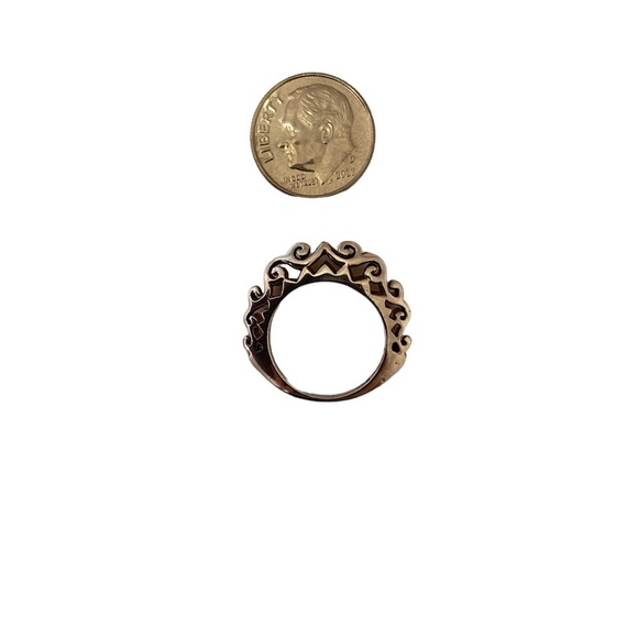 Unique 925 Sterling Silver Ring Size 6 - Picture 2 of 2